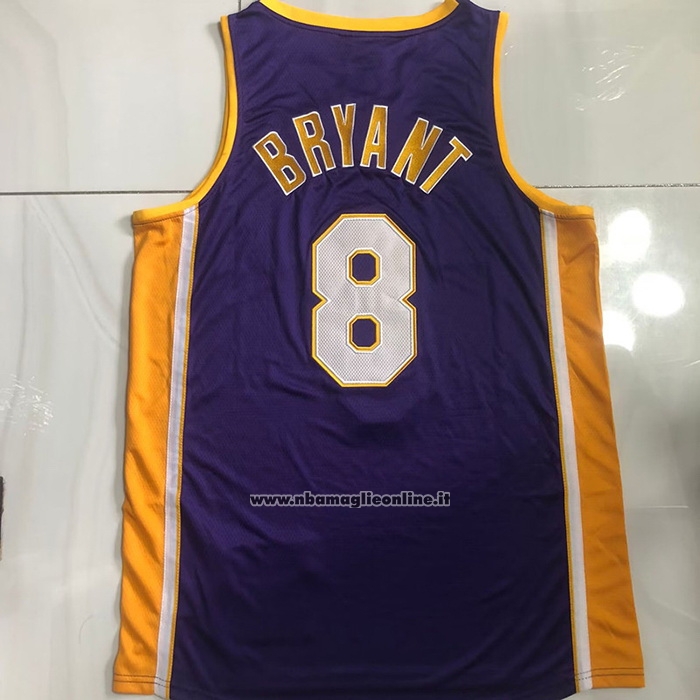 Maglia Los Angeles Lakers Kobe Bryant #8 Mitchell & Ness 2001-02 Viola